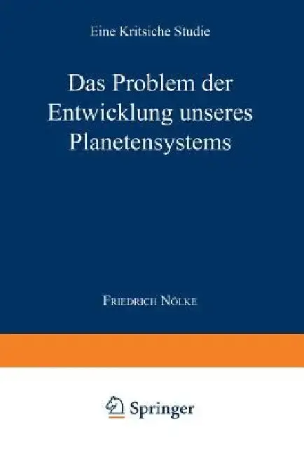Cover of Das Problem Der Entwicklung Unseres Planetensystems