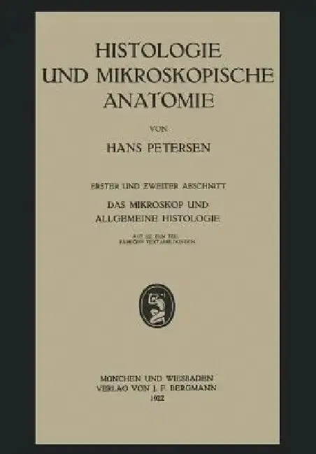 Cover of Histologie Und Mikroskopische Anatomie