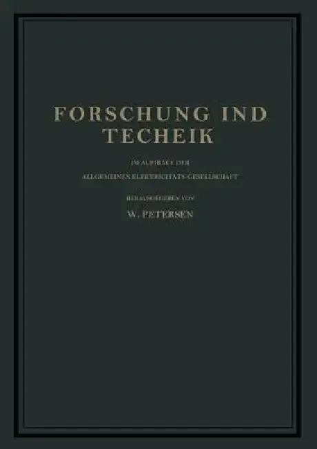 Cover of Forschung Und Technik