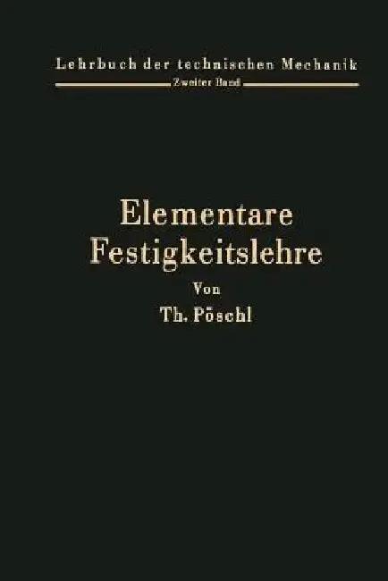 Cover of Elementare Festigkeitslehre