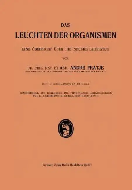 Cover of Das Leuchten Der Organismen I