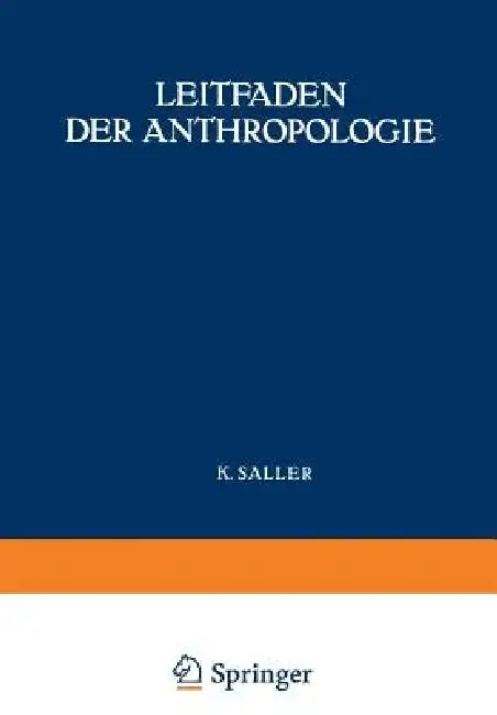 Cover of Leitfaden Der Anthropologie
