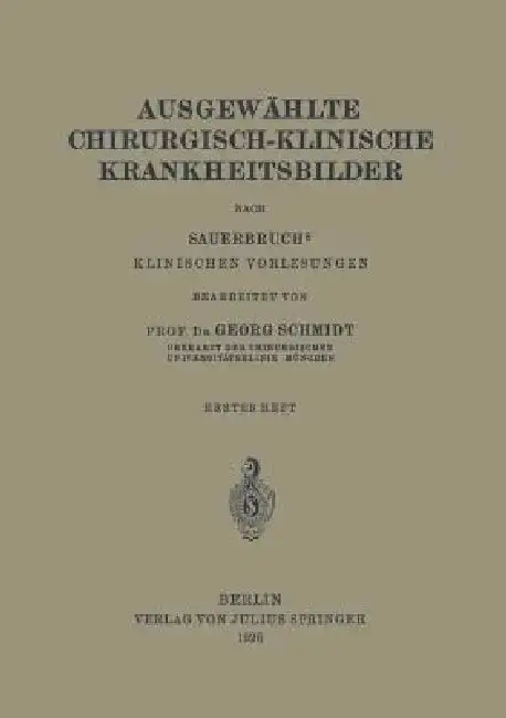 Cover of Ausgewählte Chirurgisch-Klinische Krankheitsbilder