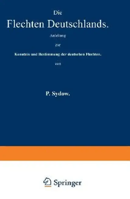 Cover of Die Flechten Deutschlands