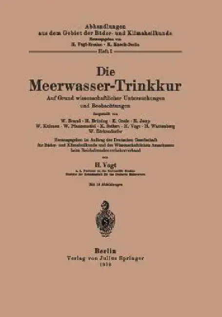 Cover of Die Meerwasser-Trinkkur