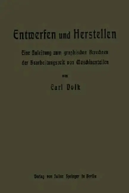 Cover of Entwerfen Und Herstellen