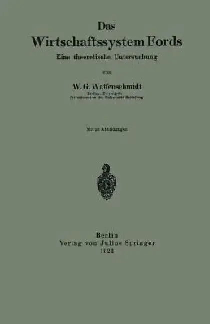 Cover of Das Wirtschaftssystem Fords