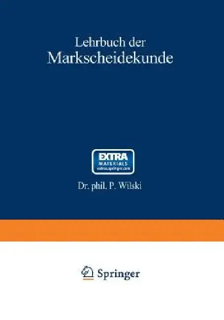 Cover of Lehrbuch Der Markscheidekunde
