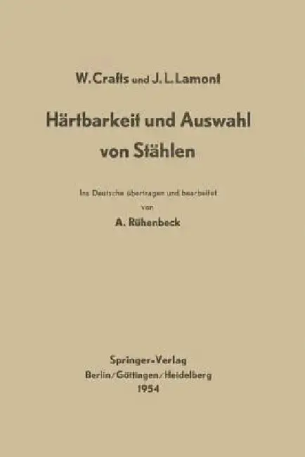 Cover of Härtbarkeit Und Auswahl Von Stählen