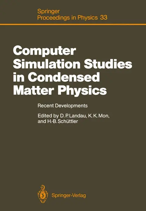Cover of Computer Simulation Studies in Condensed Matter Physics