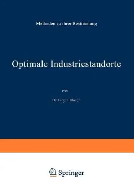 Cover of Optimale Industriestandorte