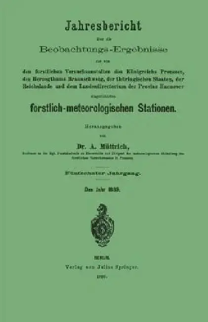 Cover of Jahresbericht Über Die Beobachtungs-Ergebnisse