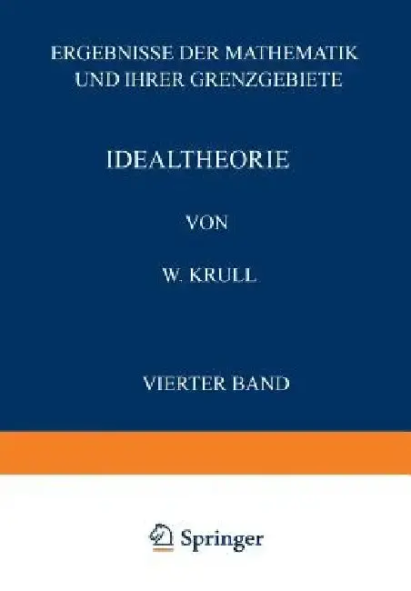 Cover of Idealtheorie