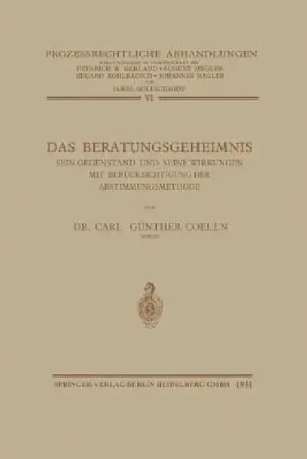 Cover of Das Beratungsgeheimnis