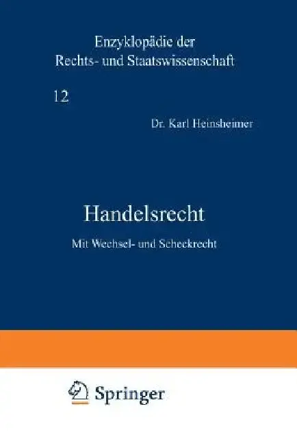 Cover of Handelsrecht