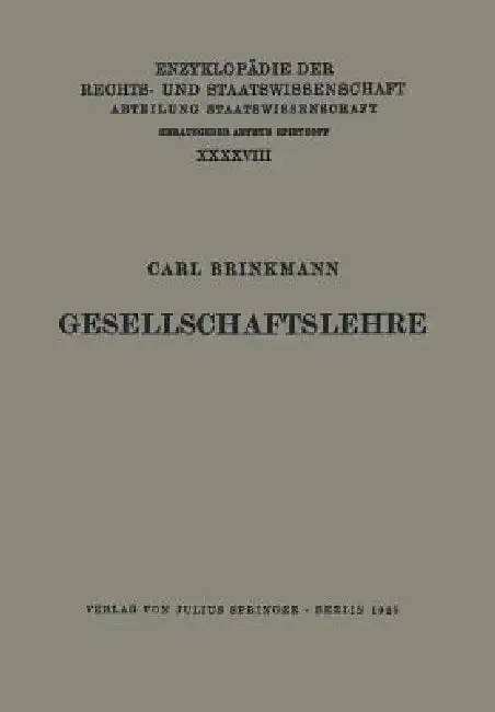 Cover of Gesellschaftslehre