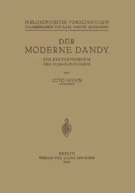 Cover of Der Moderne Dandy