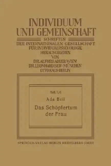 Cover of Das Schöpfertum Der Frau