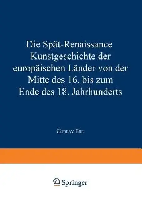 Cover of Die Spät-Renaissance