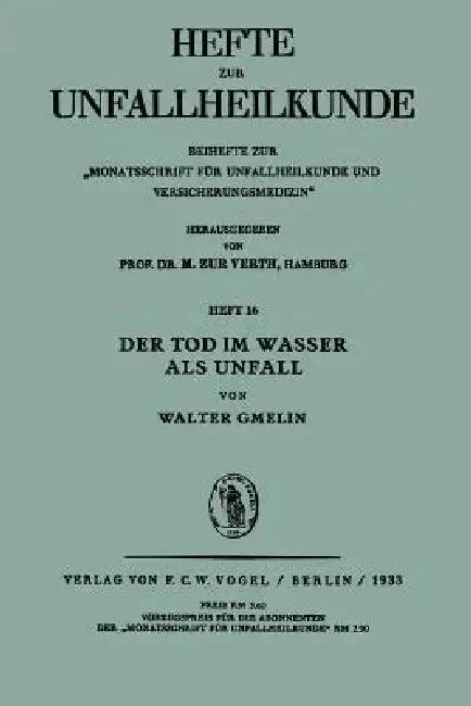 Cover of Der Tod Im Wasser ALS Unfall