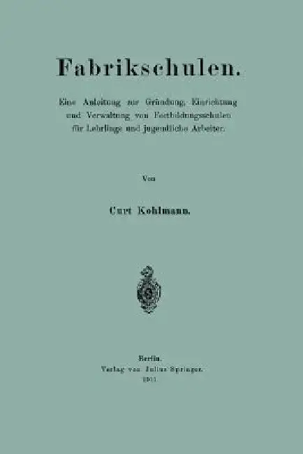 Cover of Fabrikschulen