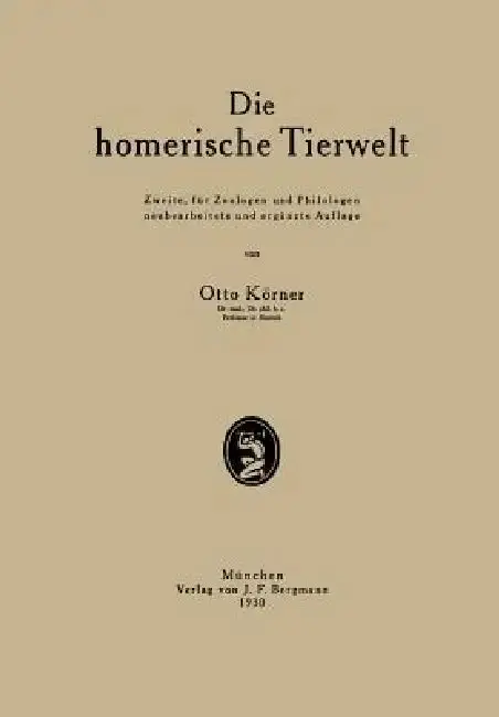 Cover of Die Homerische Tierwelt