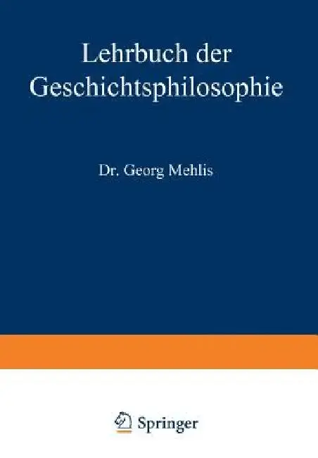 Cover of Lehrbuch Der Geschichtsphilosophie