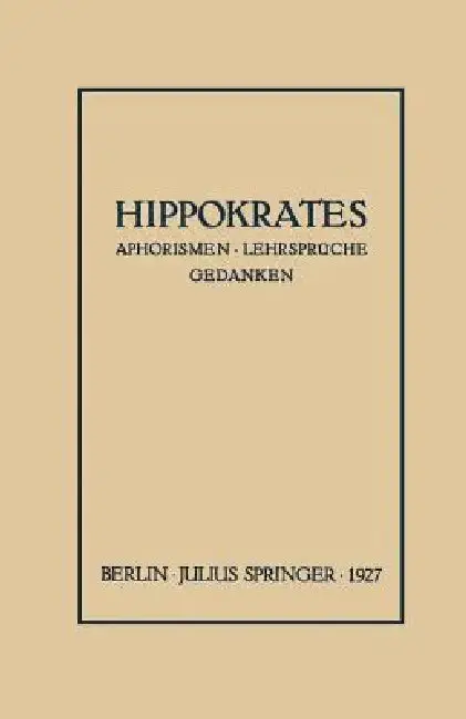 Cover of Hippokrates