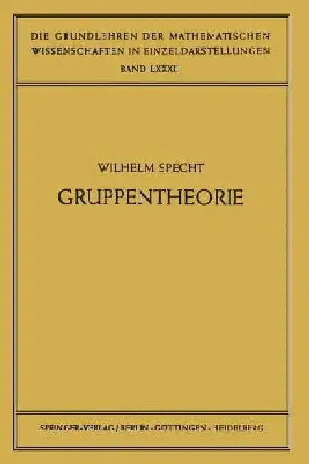 Cover of Gruppentheorie