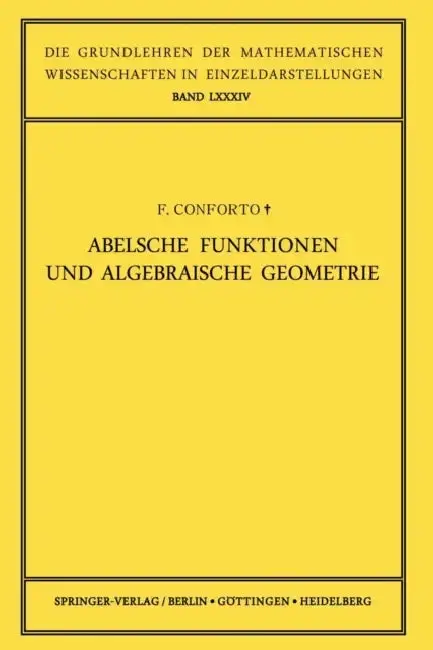 Cover of Abelsche Funktionen Und Algebraische Geometrie