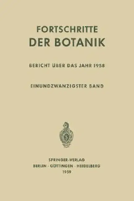 Cover of Bericht Über Das Jahr 1958