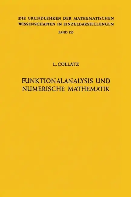 Cover of Funktionalanalysis Und Numerische Mathematik