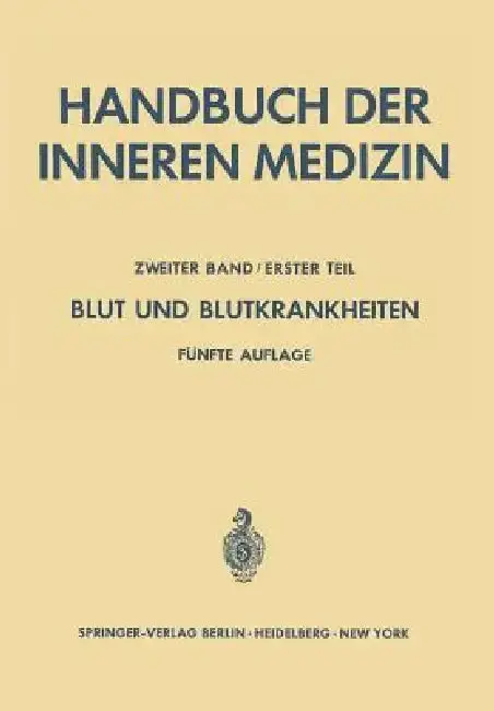 Cover of Blut Und Blutkrankheiten