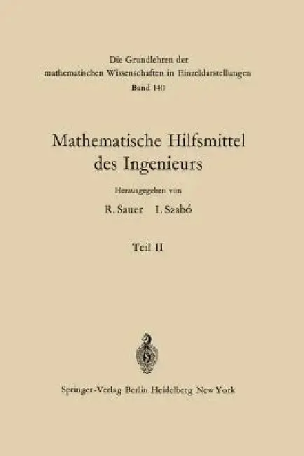 Cover of Mathematische Hilfsmittel Des Ingenieurs