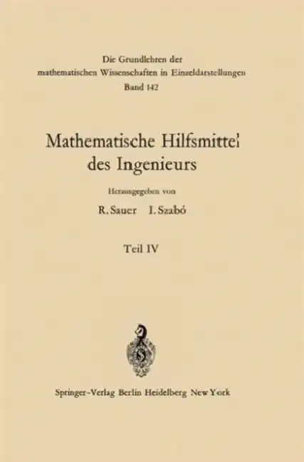 Cover of Mathematische Hilfsmittel Des Ingenieurs
