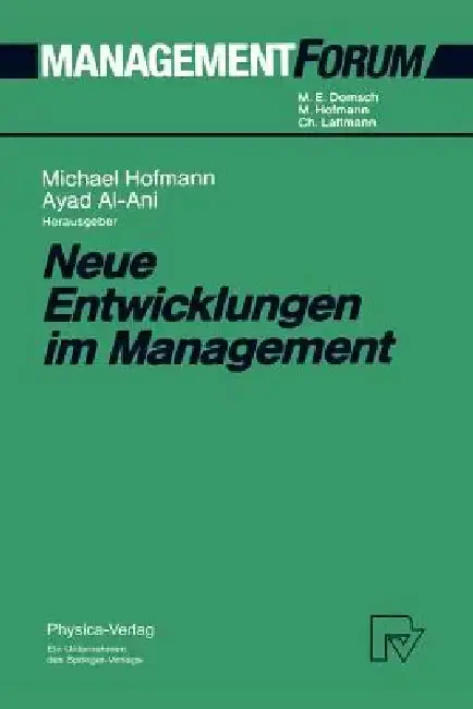 Cover of Neue Entwicklungen Im Management