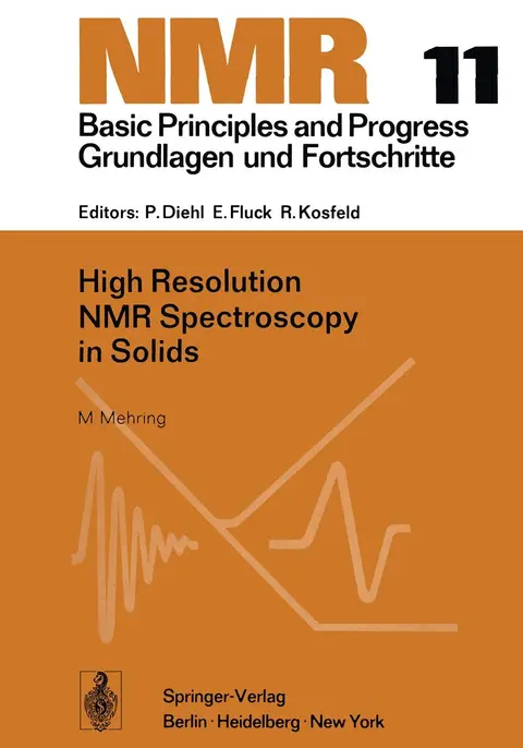 Cover of High Resolution Nmr Spectroscopy in Solids