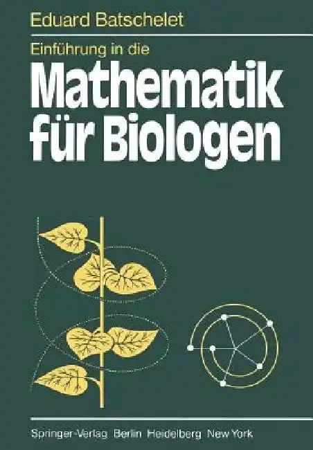 Cover of Einführung in Die Mathematik Für Biologen