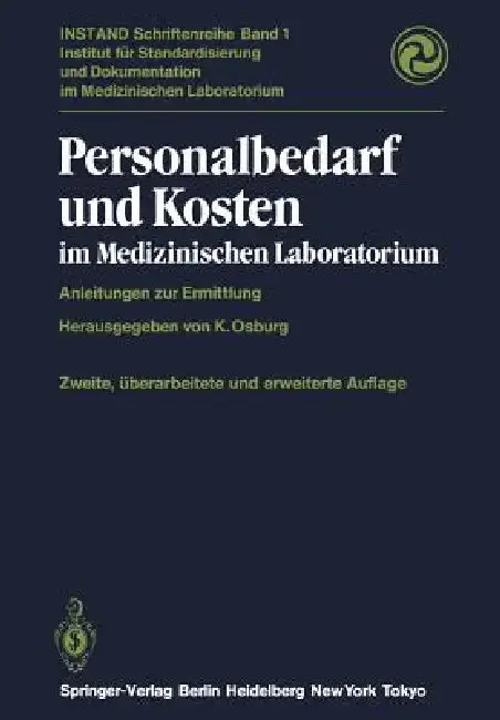 Cover of Personalbedarf Und Kosten Im Medizinischen Laboratorium
