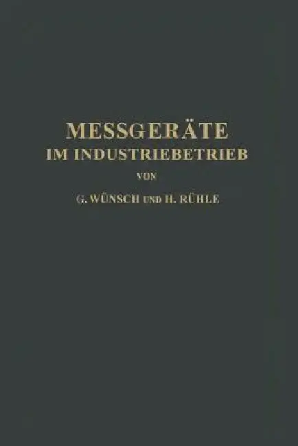 Cover of Messgeräte Im Industriebetrieb