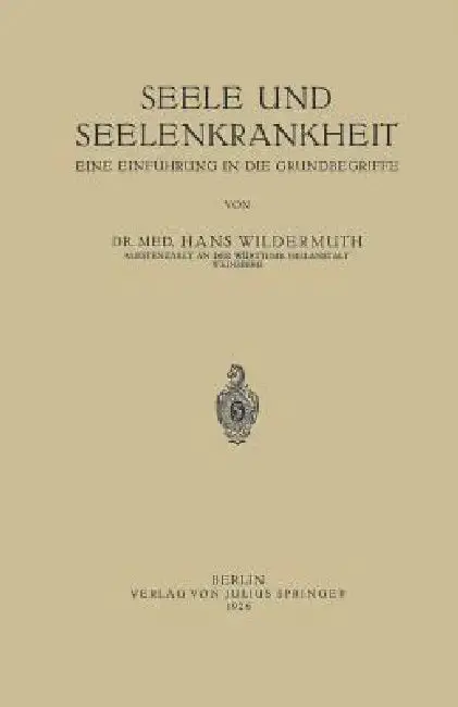 Cover of Seele Und Seelenkrankheit