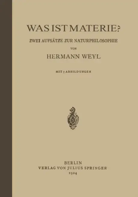 Cover of Was Ist Materie?