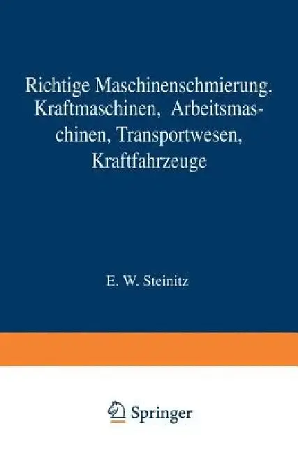 Cover of Richtige Maschinenschmierung