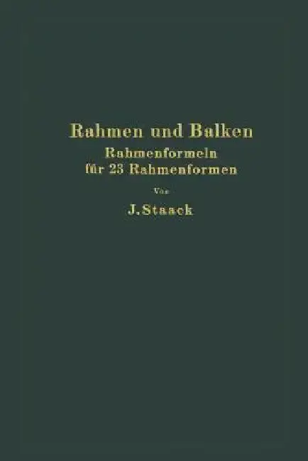 Cover of Rahmen Und Balken