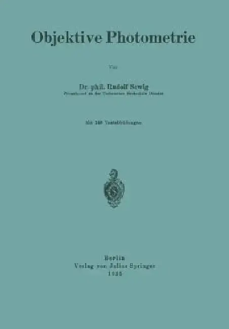 Cover of Objektive Photometrie