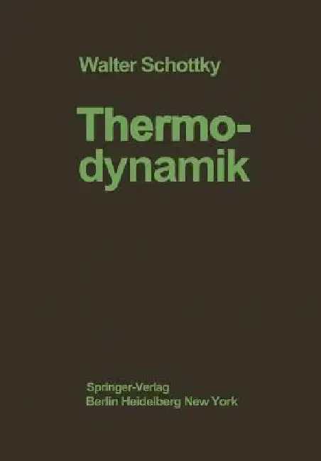 Cover of Thermodynamik