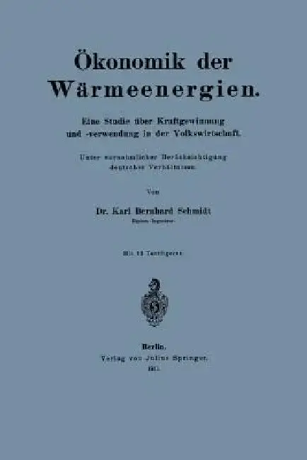 Cover of Ökonomik Der Wärmeenergien