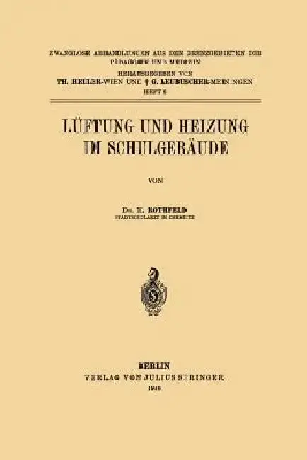 Cover of Lüftung Und Heizung Im Schulgebäude