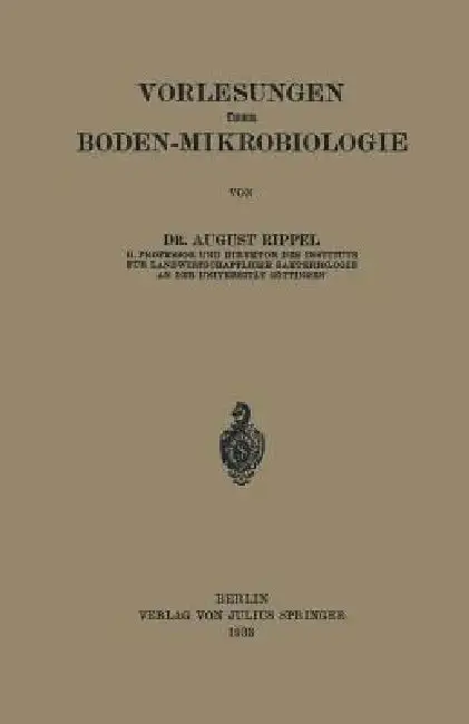 Cover of Vorlesungen Über Boden-Mikrobiologie