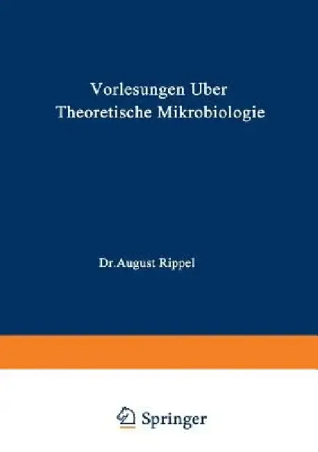 Cover of Vorlesungen Über Theoretische Mikrobiologie